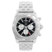 Breitling Windrider Chronomat GMT Men s Steel Watch AB0410