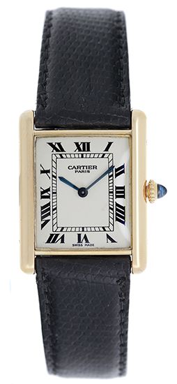 Vintage Cartier Tank Louis 18k Gold Watch 