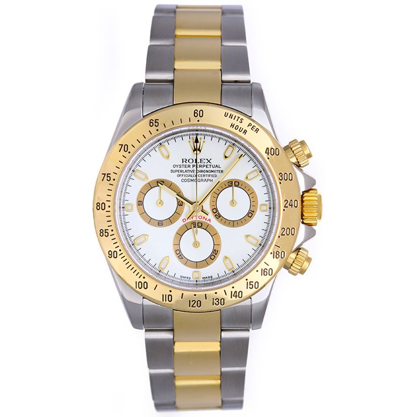 Rolex Daytona 2-Tone Men's Watch 116523 White Dial