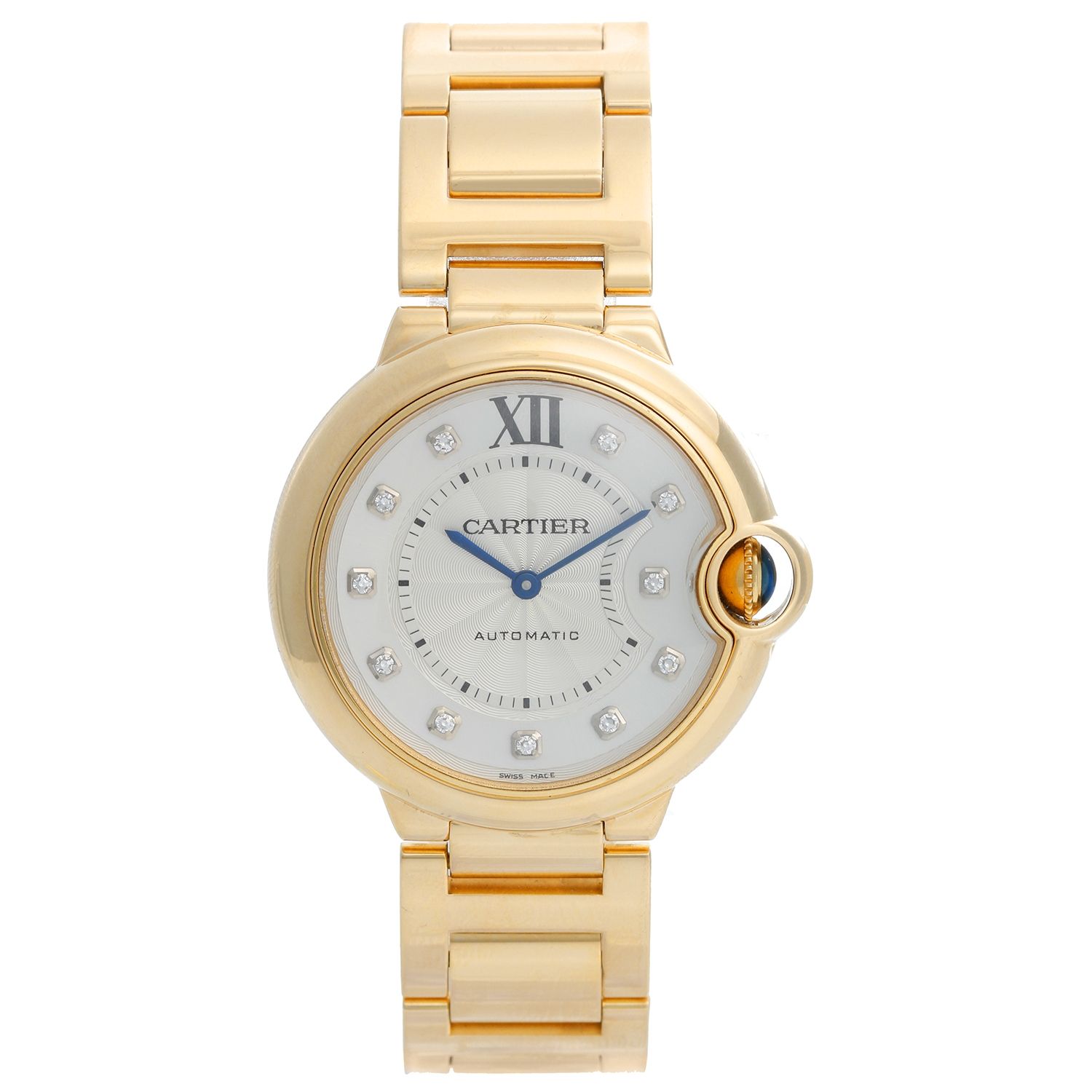 Cartier Ballon Bleu Midsize 18k Yellow Gold Watch WE902027