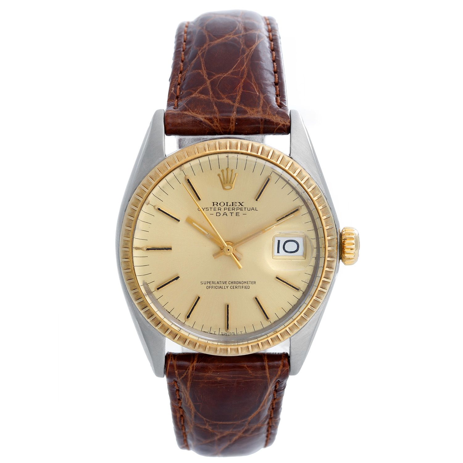 Men's Vintage Rolex 14k Yellow Gold Watch Model 1500