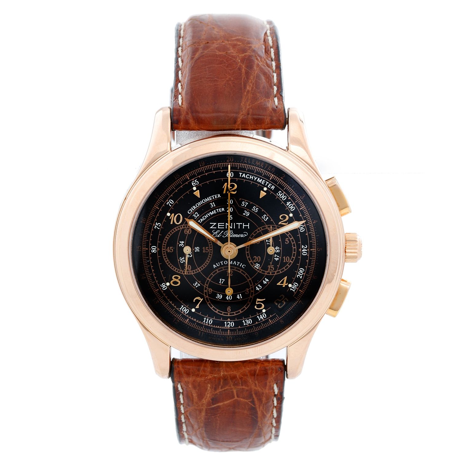 Zenith El Primero 18.0520.4021 18K Rose Gold Grande Class XXT Automatic  Chronograph Wristwatch Box & Papers