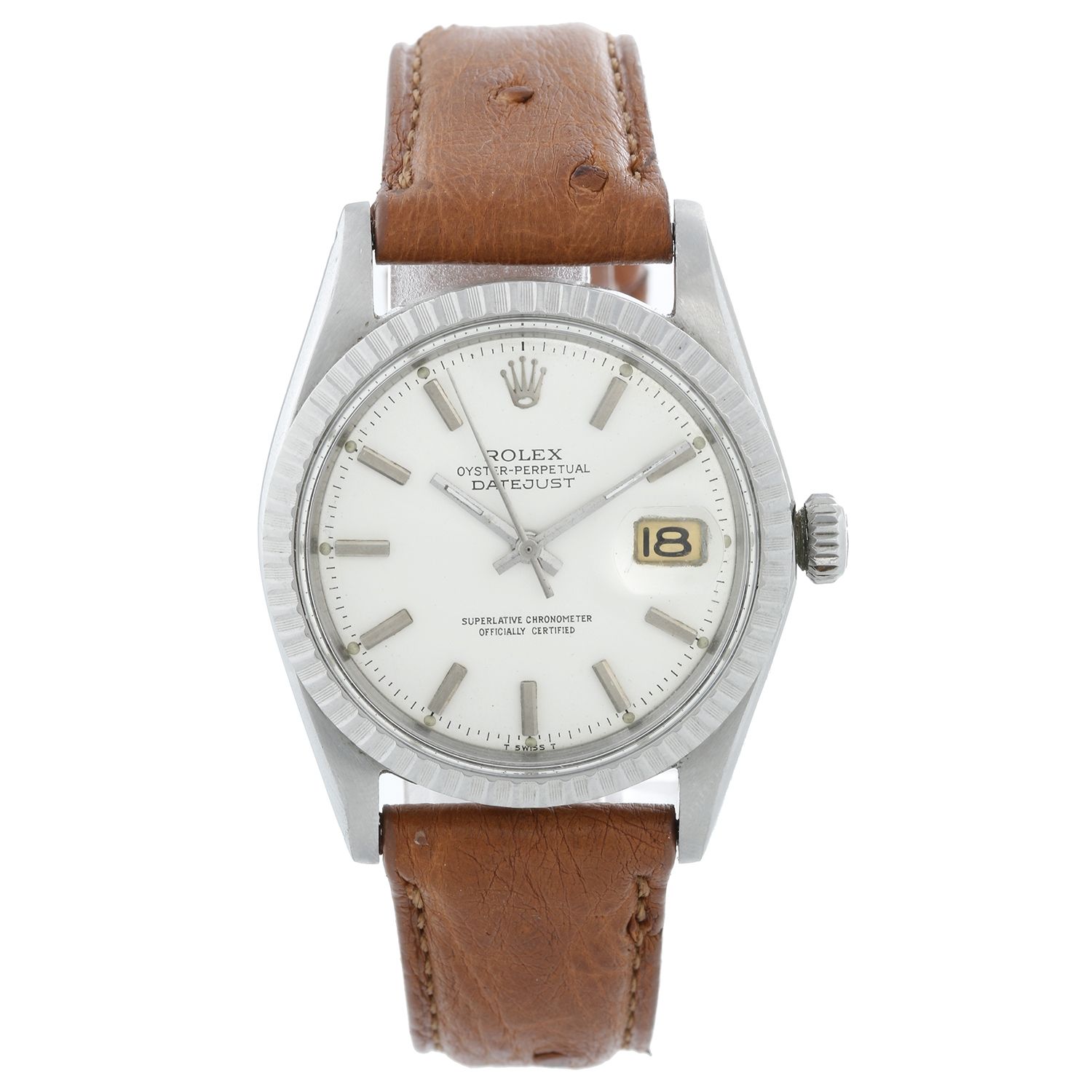 Rolex Datejust Steel and Gold 1601 Silver Dial