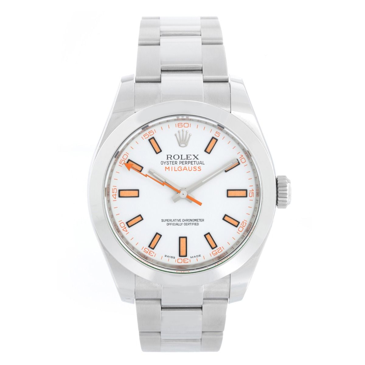 Rolex Stainless Steel White Dial 116400