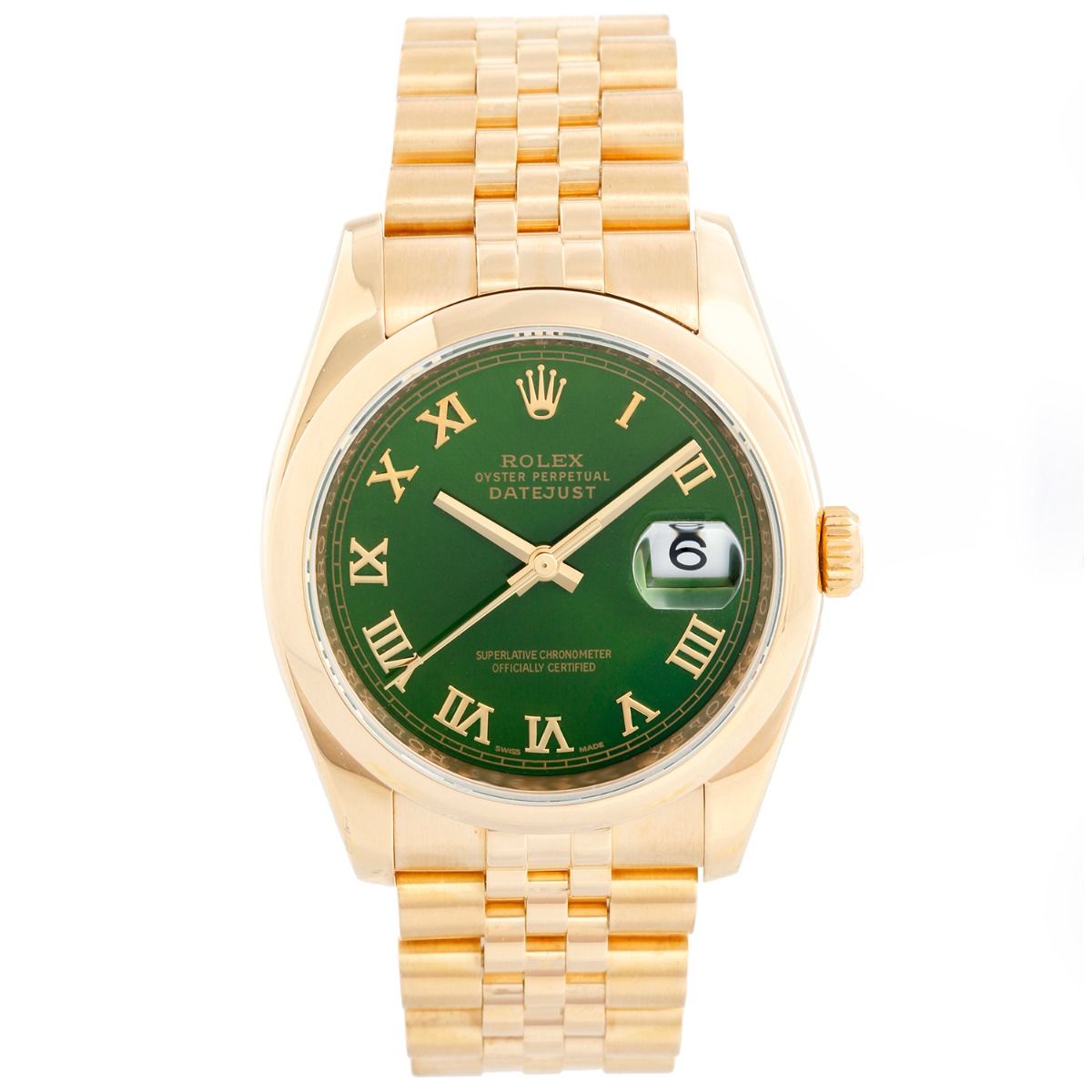 Rolex Daytona & GMT Master II: Yellow Gold Green Dial Watches