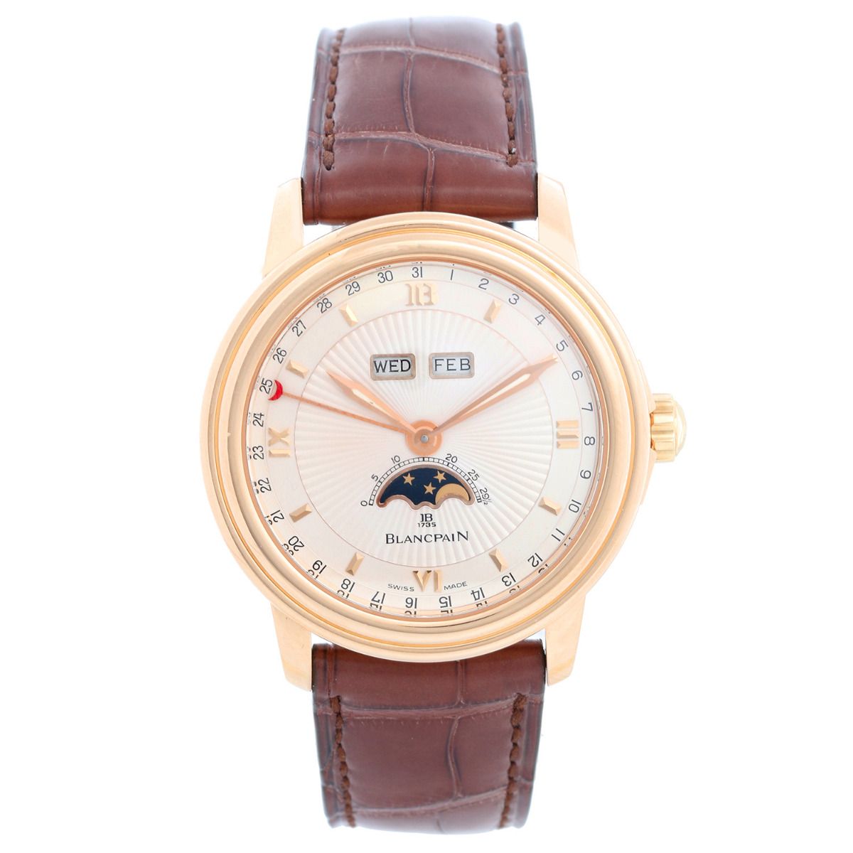 Blancpain Leman Calendar Moonphase Men s 18KYellow Gold