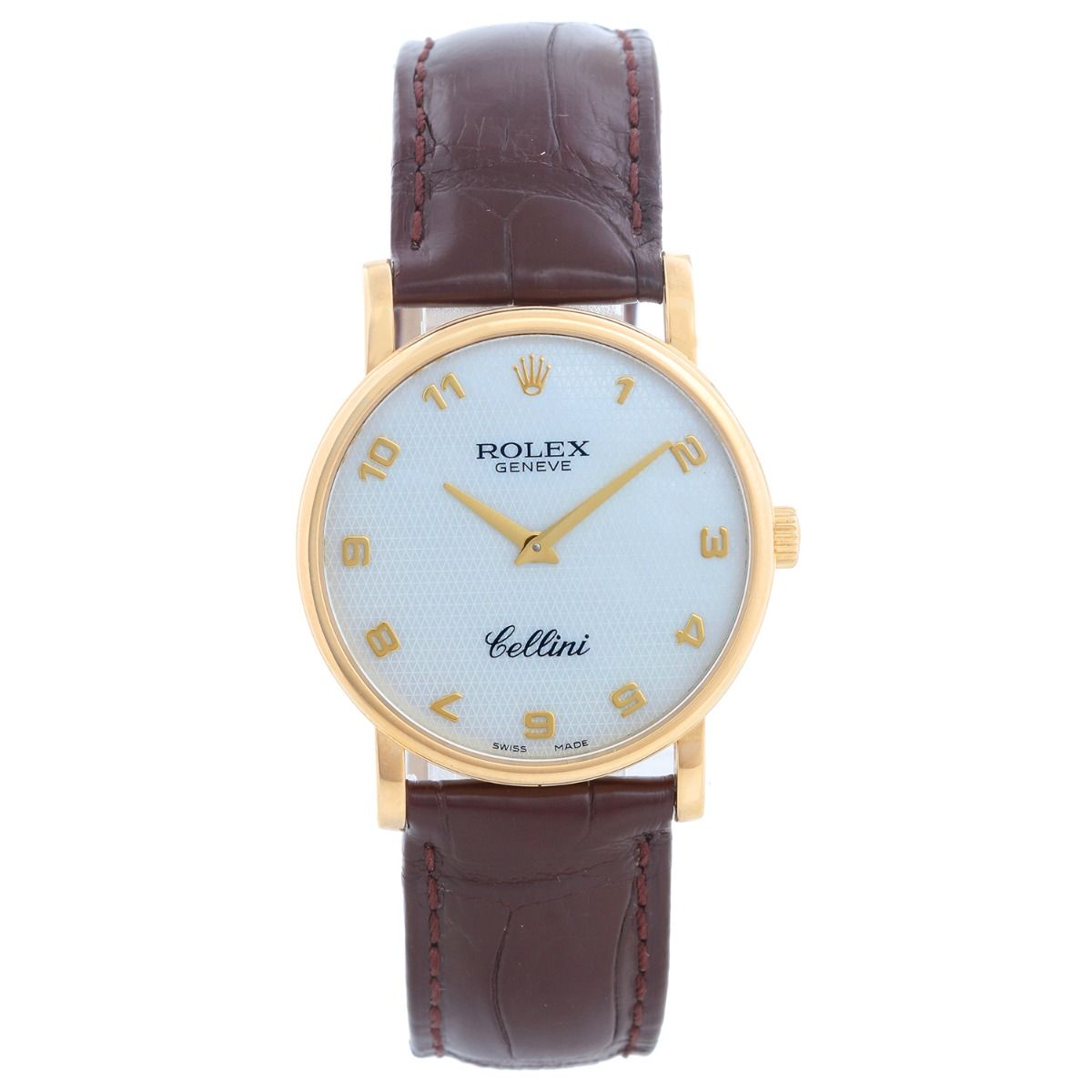 Rolex Cellini Mother of Pearl 18k Yellow Gold Men s Watch 5115