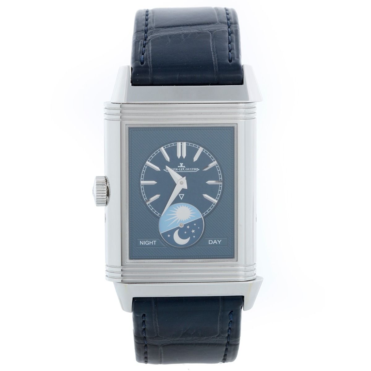 Jaeger LeCoultre Reverso Tribute Moon Duo Q3958420 Stainless Steel