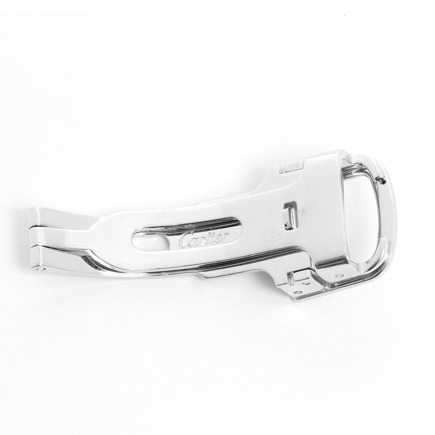 18K White Gold Cartier Deployant Clasp 10mm