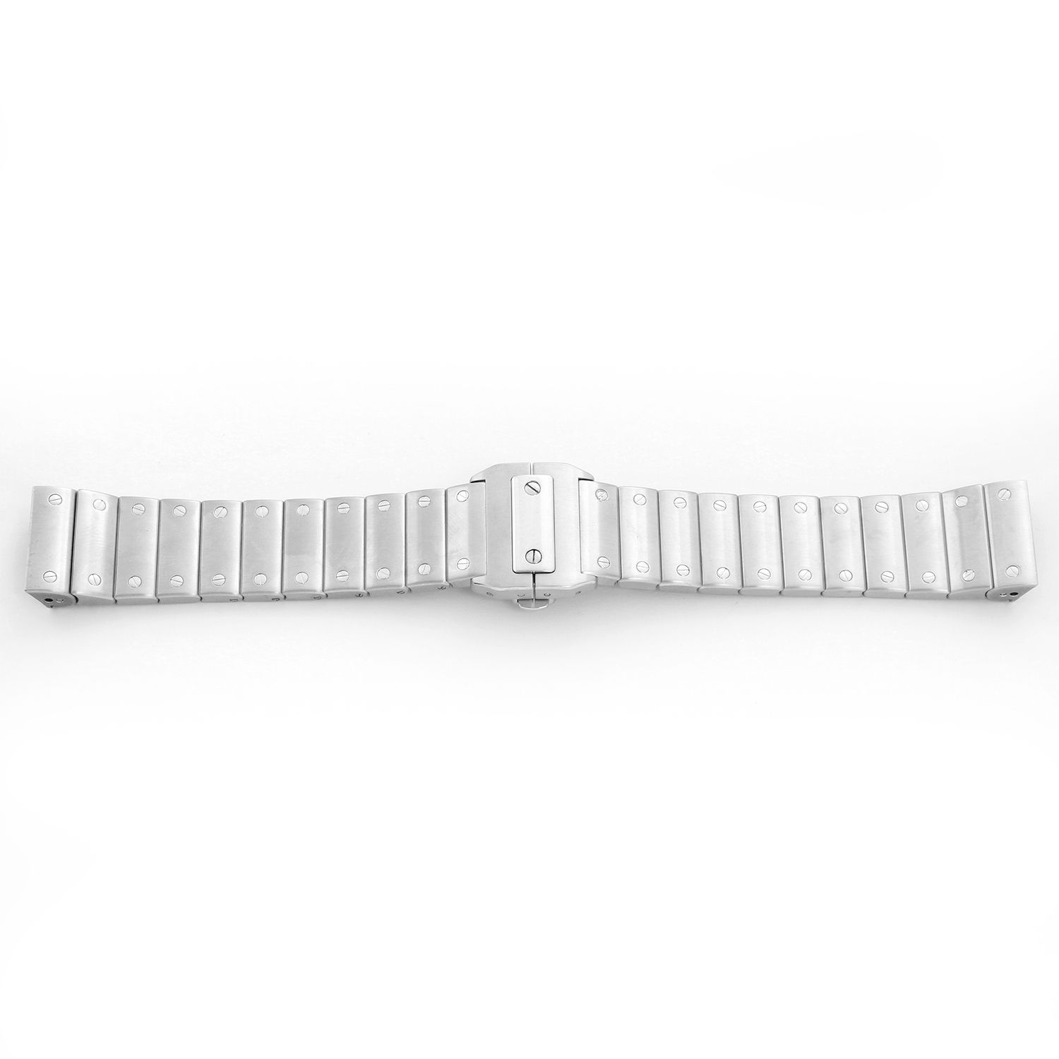 LOT:39 | CARTIER - a gentleman's stainless steel Santos 100 XL wrist watch.