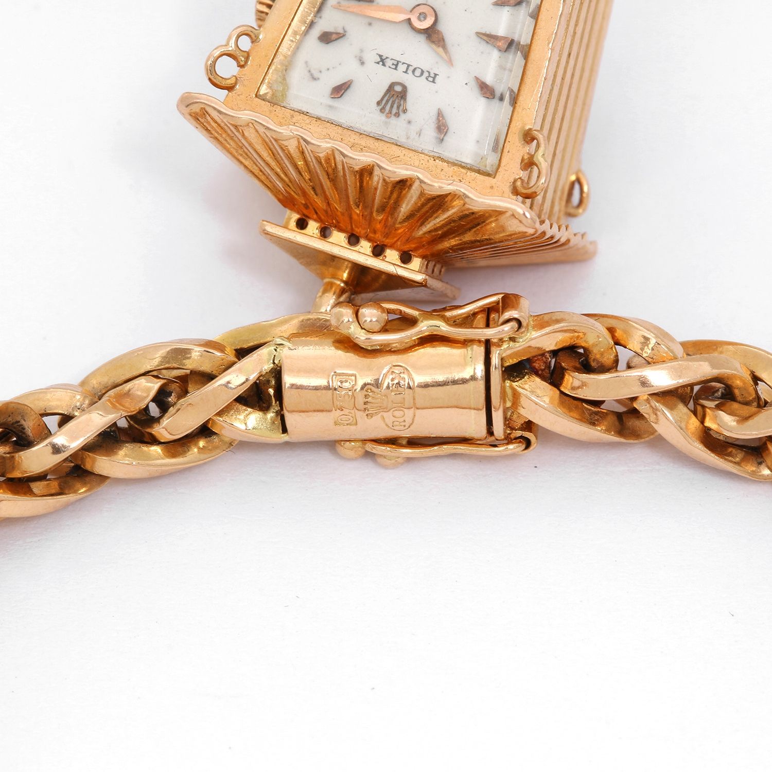Larvikite Gemstone & Crystal Charm Bracelet Watch