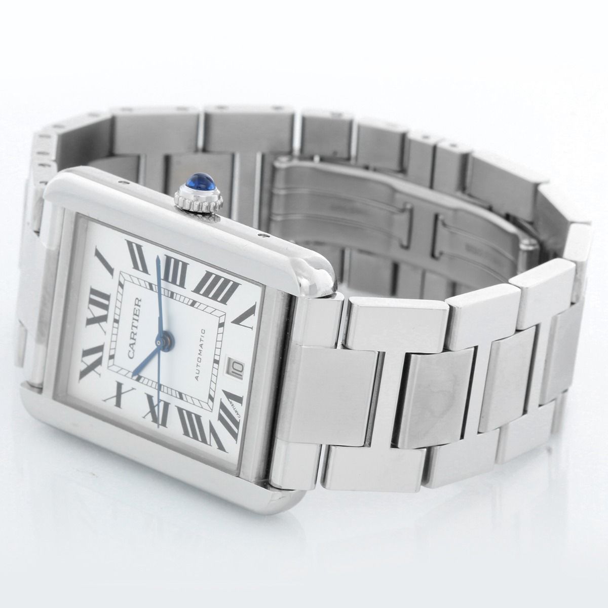 Cartier Men's W5200003 Tank Solo Stainless Steel Watch with