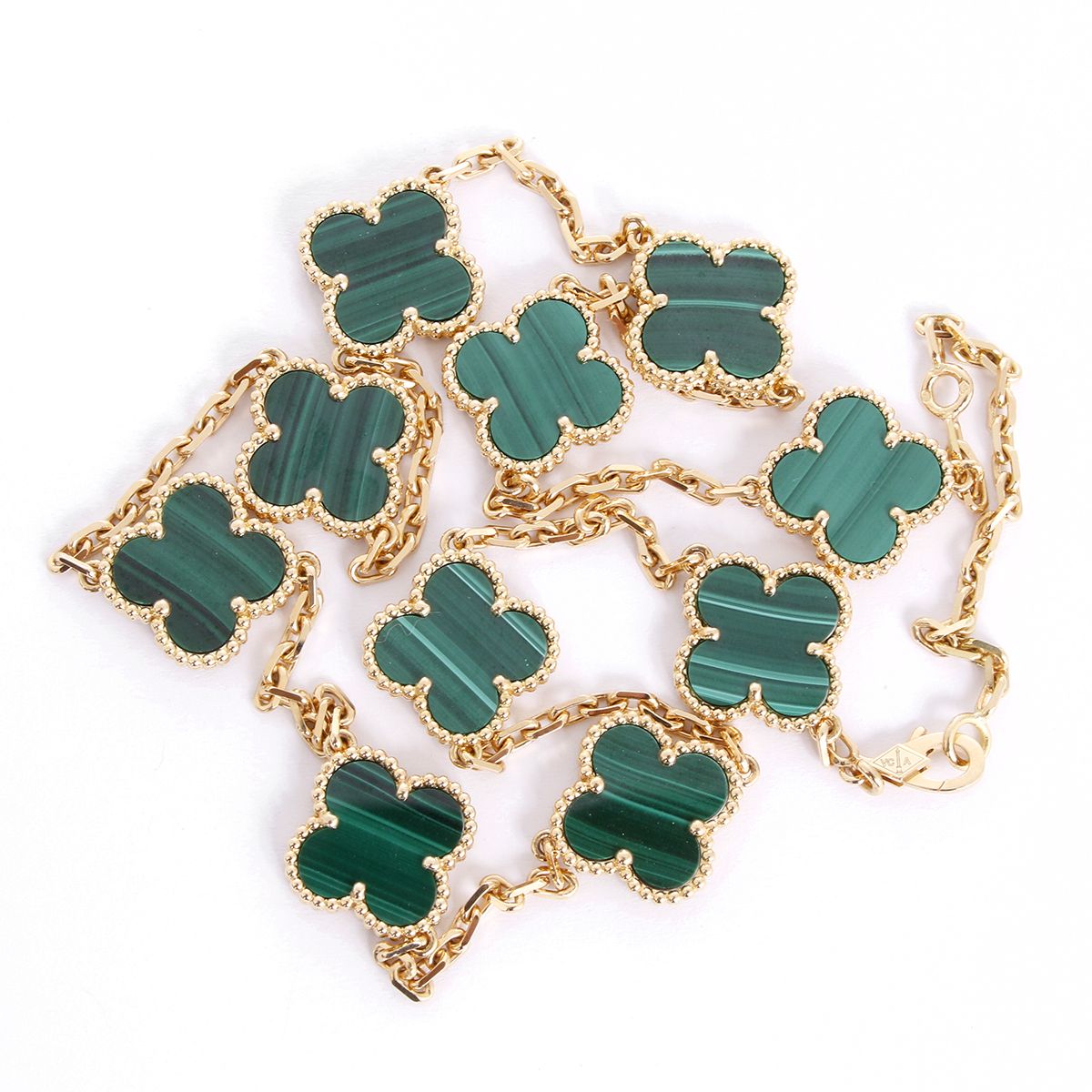 Malachite Simple Leaf Necklace - Lola Rose Jewellery
