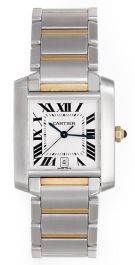 Cartier Tank Francaise Men's 2-Tone Watch W51005Q4