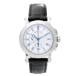 Breguet Marine II 18k White Gold Men s Watch with Flyback Chronograph