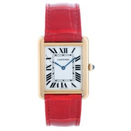 Cartier Tank Solo 18K Yellow Gold Men s Watch W1018855