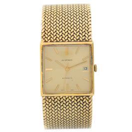 Vintage Juvenia Automatic 18K Yellow Gold Watch