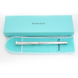 Tiffany & co chrome discount t clip ballpoint pen